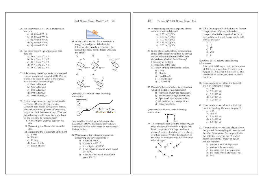 Dr.jang's SAT 800 Physics