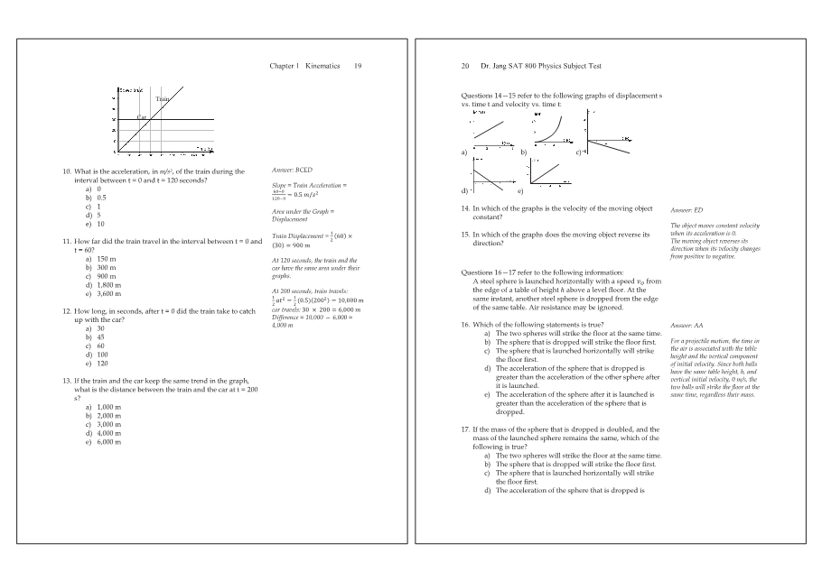 Dr.jang's SAT 800 Physics