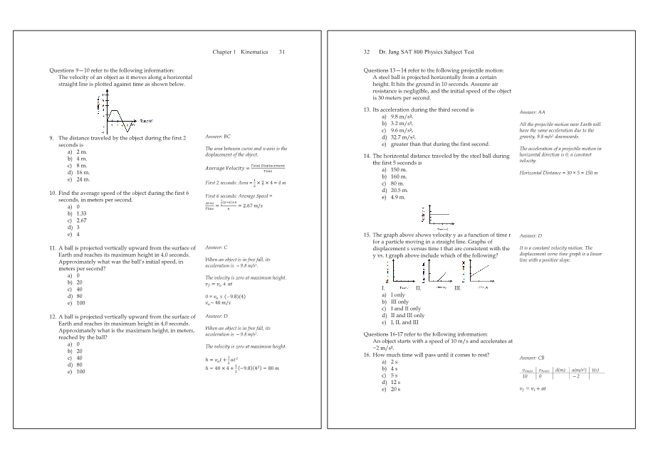 Dr.jang's SAT 800 Physics