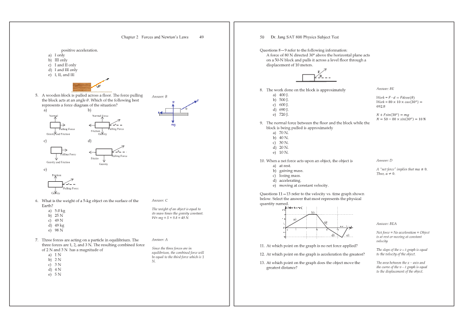 Dr.jang's SAT 800 Physics