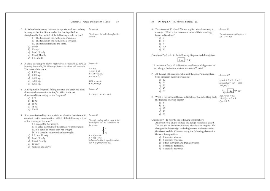 Dr.jang's SAT 800 Physics