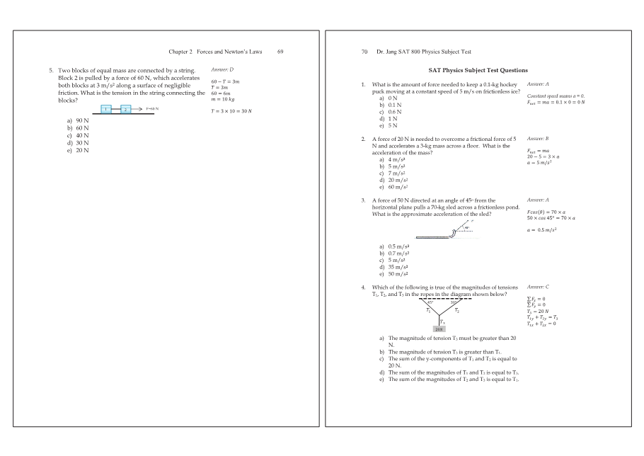 Dr.jang's SAT 800 Physics