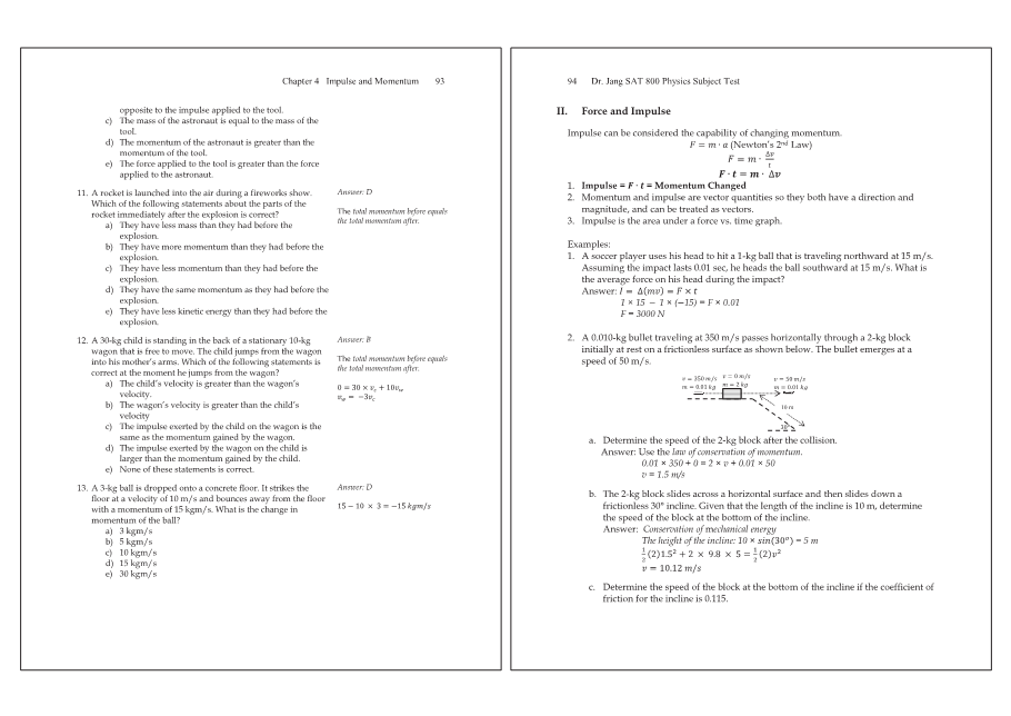 Dr.jang's SAT 800 Physics