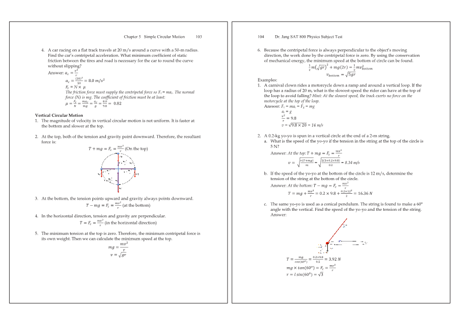 Dr.jang's SAT 800 Physics