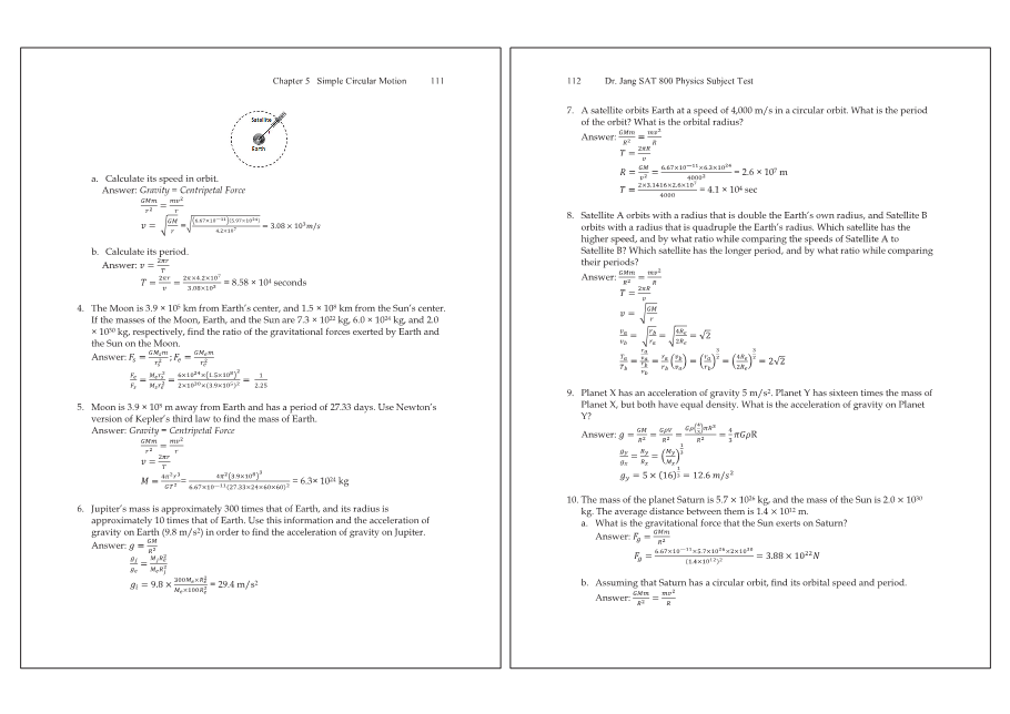 Dr.jang's SAT 800 Physics