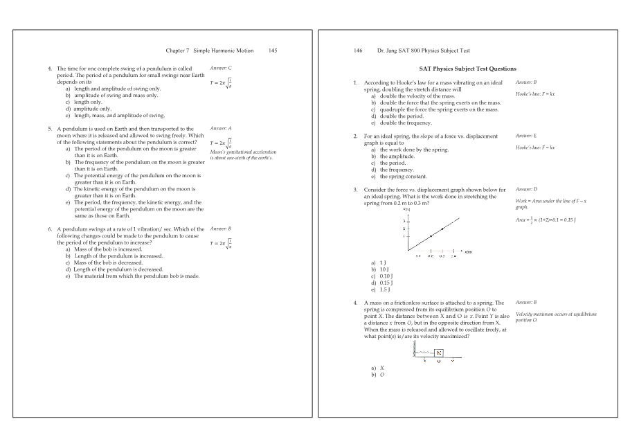 Dr.jang's SAT 800 Physics